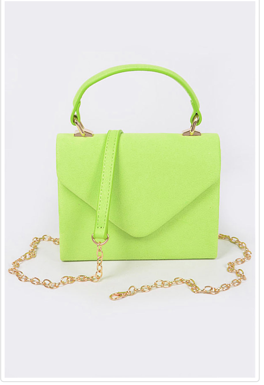 Buy Greg Michaels Kaylee in Neon Green Shoulder Embossed Handbag Purse at  Amazon.in