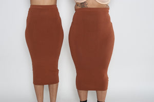 Kimmy Midi Skirt (Brown)
