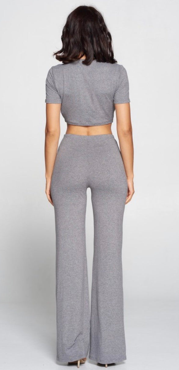 Lounge Pant Set (Grey)